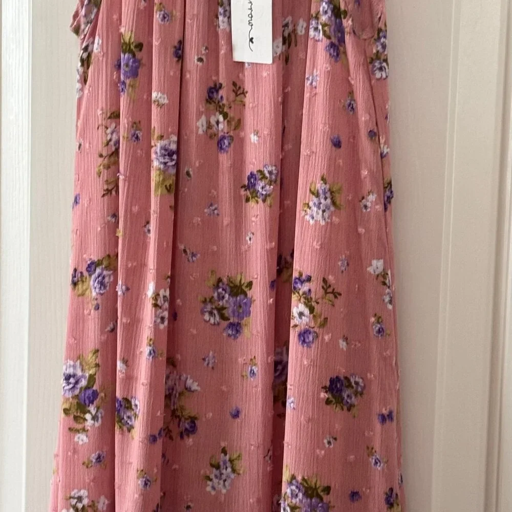 New Heart and Arrow Girls Pink Floral High Low Dress Size 6X
